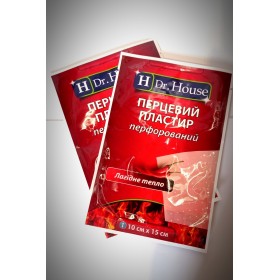 Plaster medyczny Dr. House pieprz perforowany 10 cm x 15 cm, 1 szt.